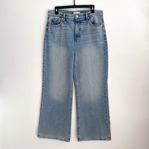 LOFT Light Blue Flare & Wide Leg Jeans - Picture 1 of 10